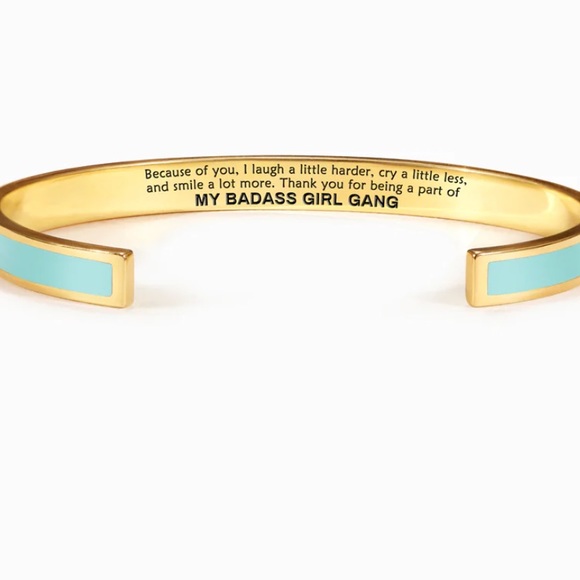 Gorgeous gold & blue bracelet - Picture 2 of 5